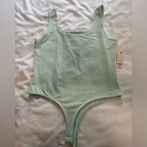 NWT Francesca’s Yummi Mint Green‎ Bodysuit XL